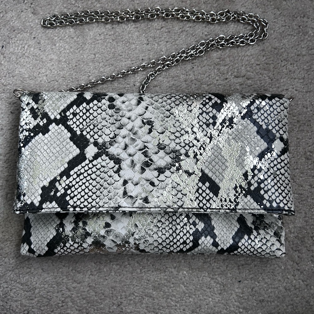 Market & Spruce Snake Print Clutch Bag